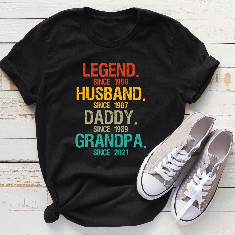 Legend Husband Daddy Papa Customized Tshirt, Personnalized Legend Husband Dad Grandpa Shirt, Personalized Gifts for Grandpa - 1.jpg