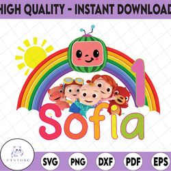 cocomelon personalized name and ages birthday png, cocomelon brithday png,cocomelon family birthday png, watermelon \