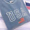 USA Embroidered Varsity Crewneck Sweatshirt, Comfort Colors Summer 4th of July, Independence Day Red White and Blue United States America - 4.jpg