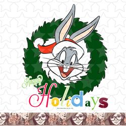 looney tunes holiday bugs bunny png, sublimation, digital download