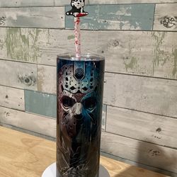 jason friday the 13th  tumbler, jason friday the 13th  skinny tumbler, jason friday the 13th  20oz skinny tumbler