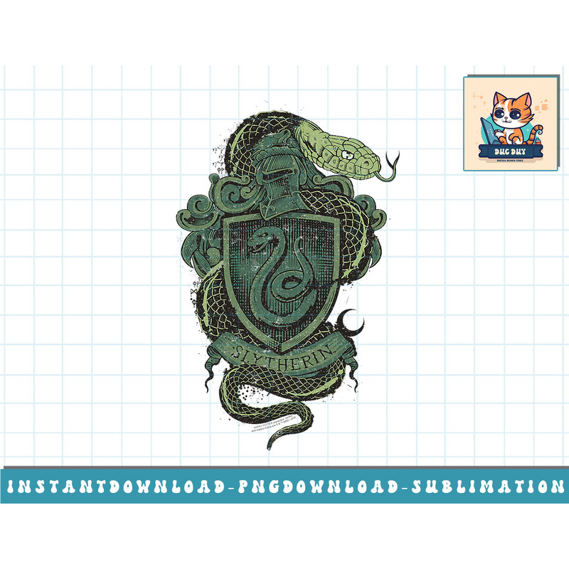 Harry Potter Slytherin Snake Crest png, sublimate, digital download.jpg