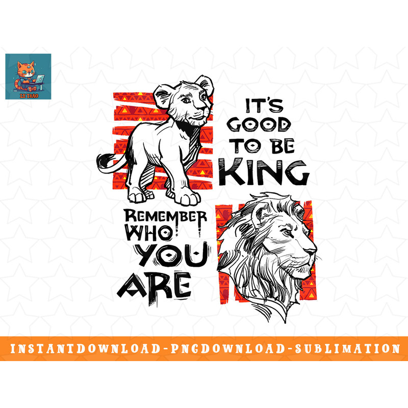 Disney The Lion King Live Action Simba Mufasa Quotes Poster png, sublimation, digital download.jpg