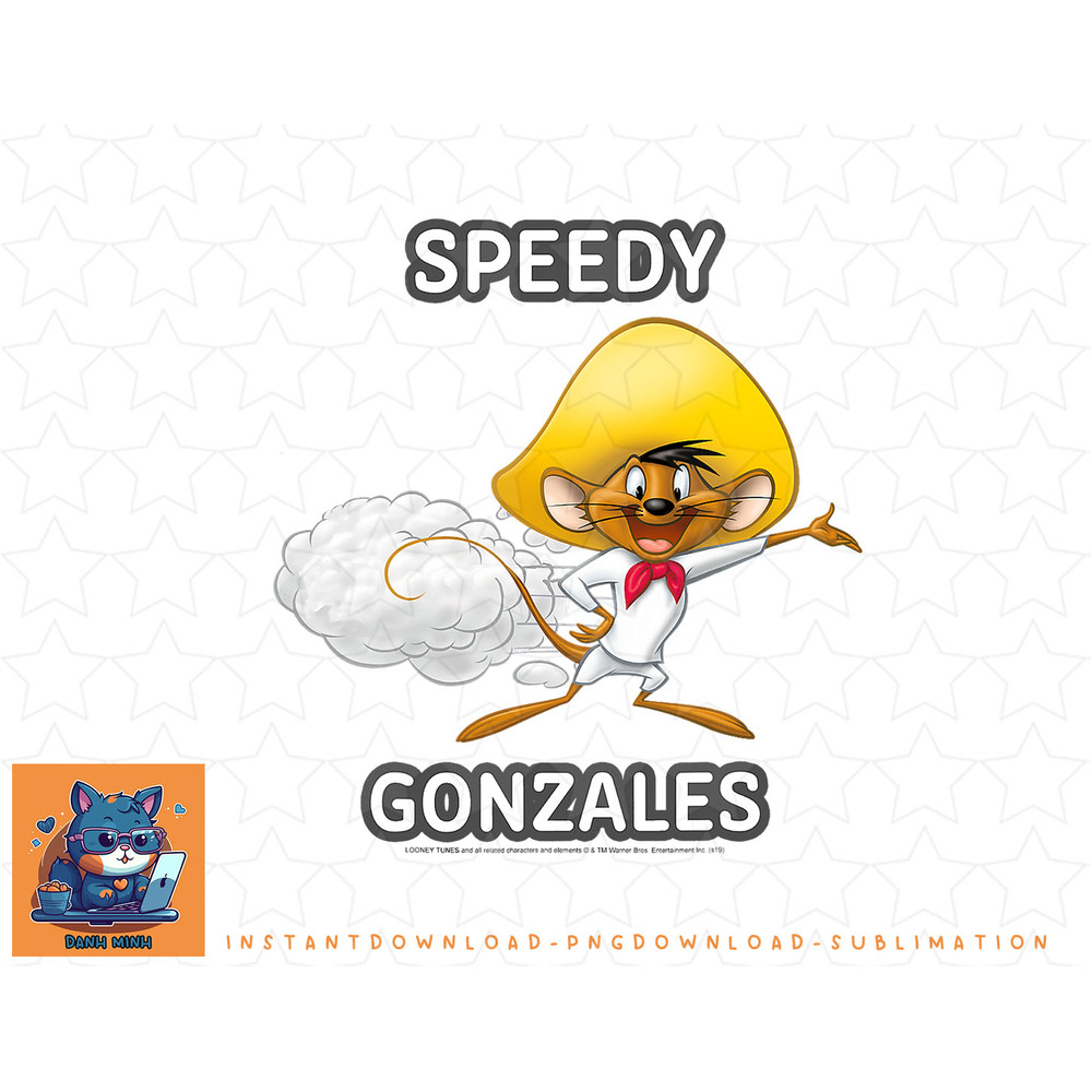 Looney Tunes Speedy Gonzales Portrait png, sublimation, digital download.jpg