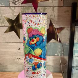 popples skateboard, 20oz skinny tumbler, 30oz skinny tumbler