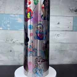 princess characters montage tumbler, 20oz skinny tumbler, 30oz skinny tumbler