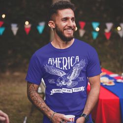 men's vintage america t-shirt vintage patriotic shirts 4th july t-shirt eagle shirt since 1776 independence day shirts