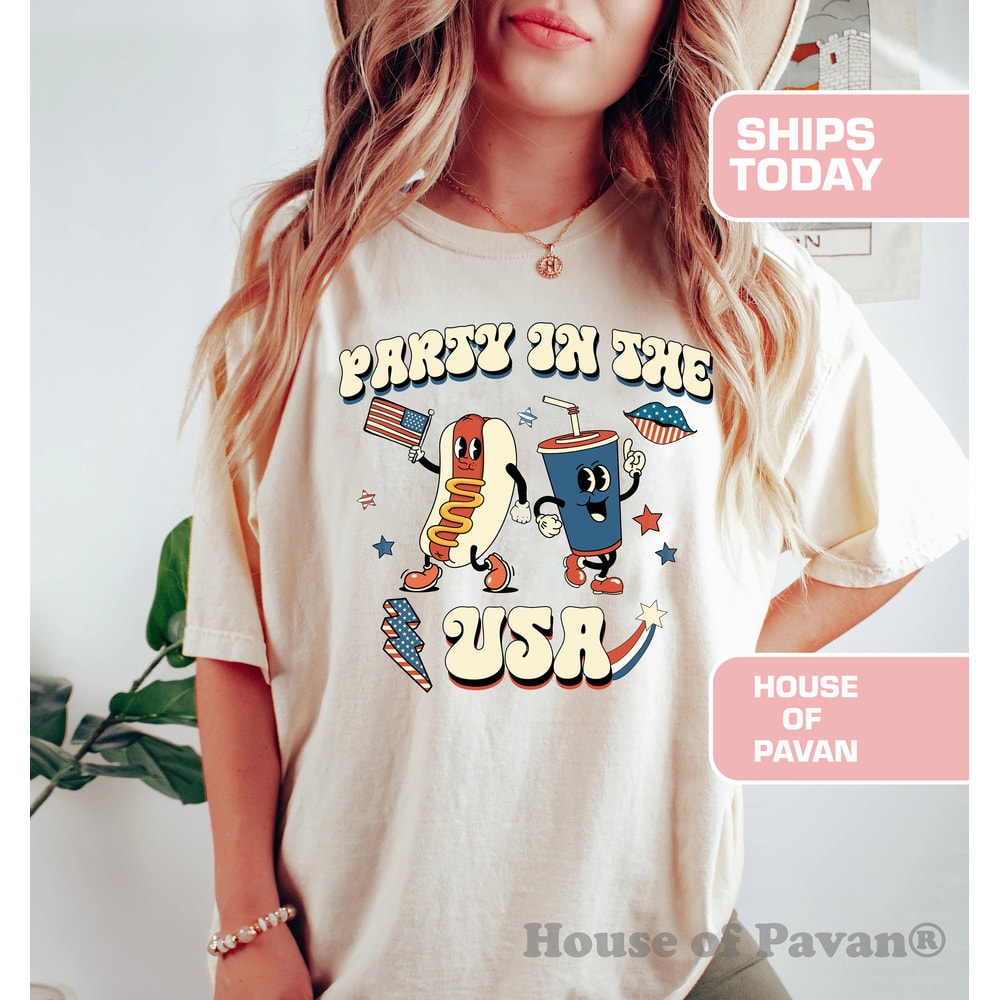 Red White and Blue, America Tee, Fourth of July Shirt T-Shirt, USA shirt, Summer BBQ t-shirt, Comfort Colors® Women's 4th of July, 1776 Tee - 3.jpg