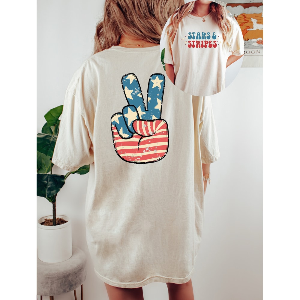 Retro USA Comfort Colors shirt, 4th of July tee, Retro America shirt Womens 4th of July shirt, America Patriotic Shirt, Independence - 1.jpg