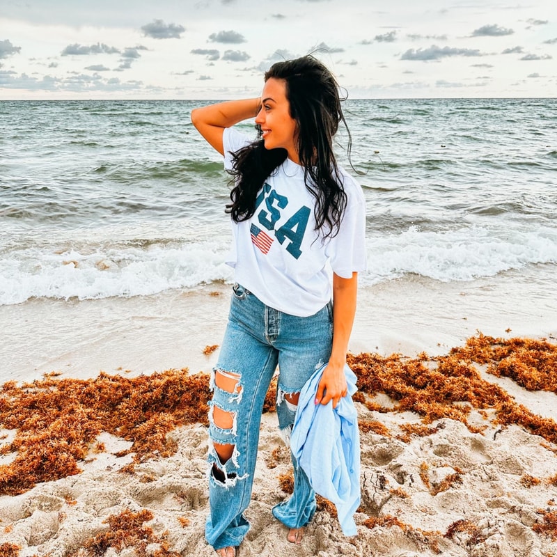 USA Boxy Tee Oversized Cropped Length Shirt, July 4 Graphic Tee, Retro July 4 Shirt, USA Shirt, Patriotic Tee, America Tee, Oversized Tee - 5.jpg