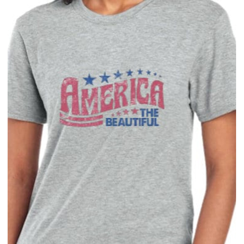 Vintage America the Beautiful 4th July T- Shirt Vintage Style Fourth V-Neck Tee Independence Day Patriotic Top Plus Size Availabile - 5.jpg