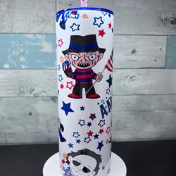 america horror tumbler, america horror skinny tumbler