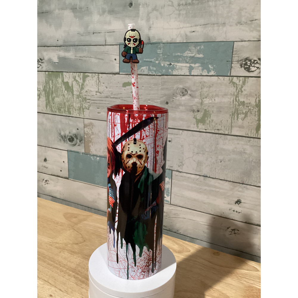 Horror Movie Characters Blood Splatter Tumbler-christmas.jpg