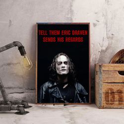 movie home decor, the crow poster, the crow wall art, movie poster, movie decoration