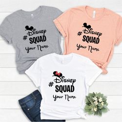 custom disney squad shirt, disney squad shirt, disney squad tee, disney shirt, d
