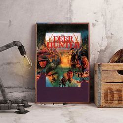 the deer hunter wall art, the deer hunter poster, movie poster, movie home decor, movie decoration
