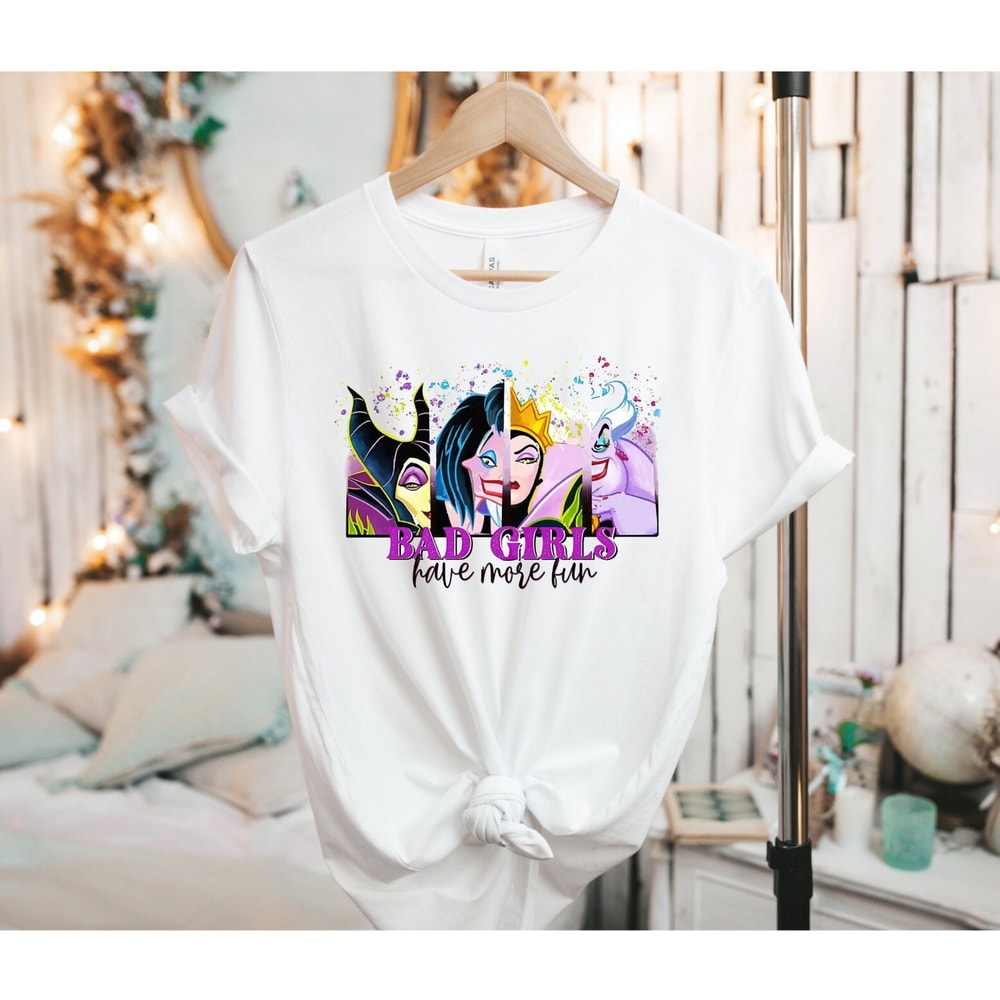 Disney bad girls shirt, Disney villians shirt, haunted mansion shirt, of course theres always my way, stretching room, Cruella, ursula - 2.jpg