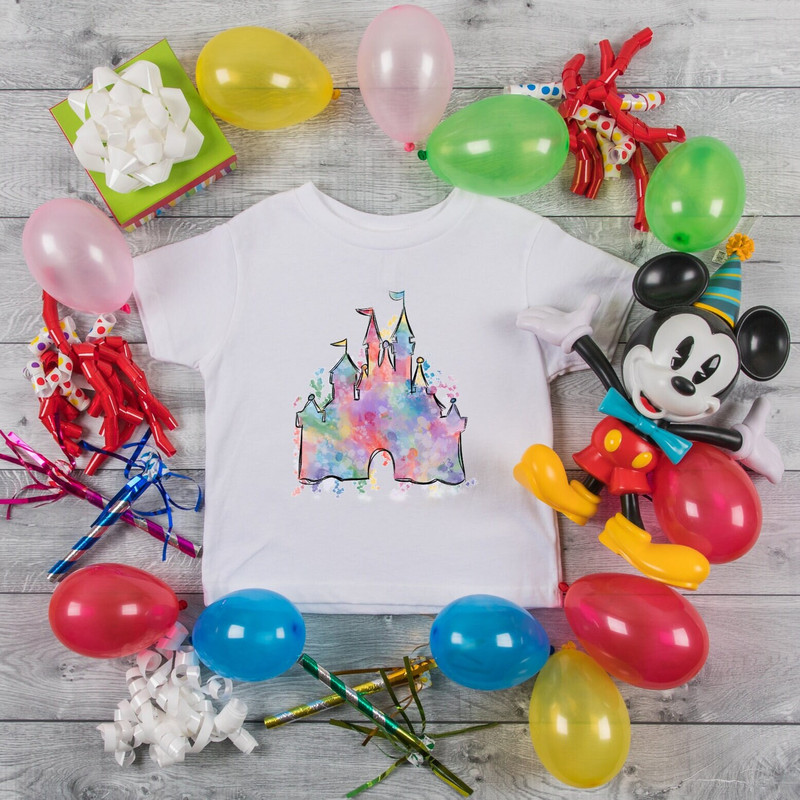 Disney Castle Shirt, Disney Vacation Shirt, Disney Trip Shirt, Disney Family Shirt, Family Vacation Shirt, Disney Watercolor Castle, Disney - 3.jpg