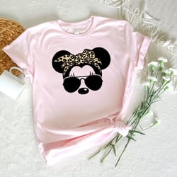 disney leopard mickey shirt, disney floral shirt, disney leopard minnie shirt, d