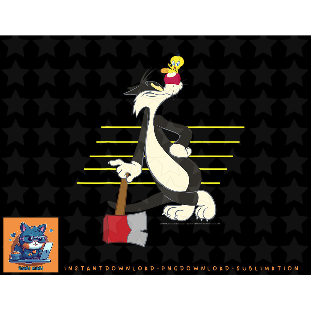 Looney Tunes Sylvester & Tweety Lined Portrait copy.jpg