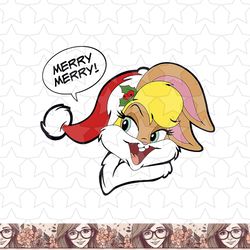 looney tunes lola bunny merry merry christmas png, sublimation, digital download