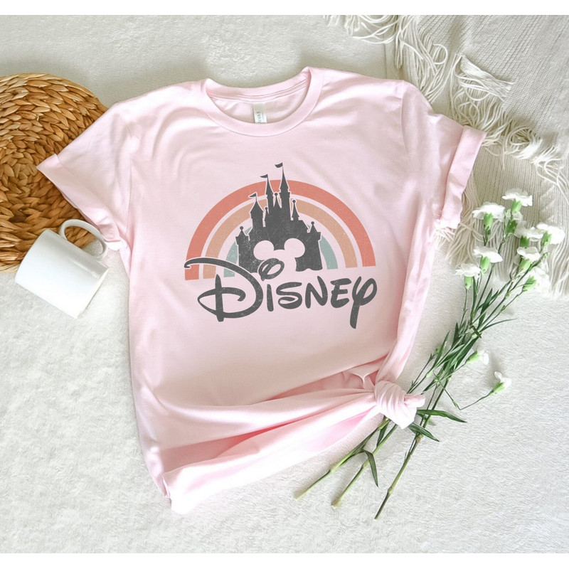 Disney Rainbow Castle Shirt, Disney Vintage ,Disney Family Shirt, Disney Castle Shirt, Disney Retro Shirt,Disneyworld Shirt,Disneyland Shirt - 3.jpg