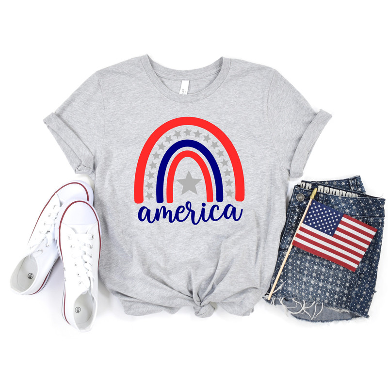 4th of July Rainbow America Shirt,Freedom Shirt,Fourth Of July Shirt,Patriotic Shirt,Independence Day Shirts,Patriotic Family Shirts - 2.jpg