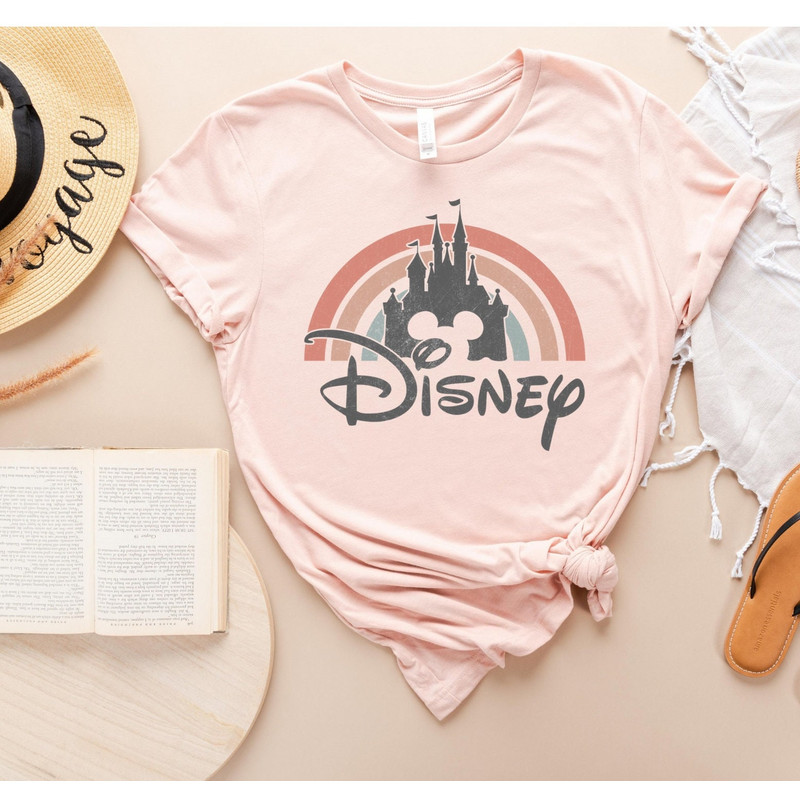 Disney Rainbow Castle Shirt, Disney Vintage ,Disney Family Shirt, Disney Castle Shirt, Disney Retro Shirt,Disneyworld Shirt,Disneyland Shirt - 4.jpg