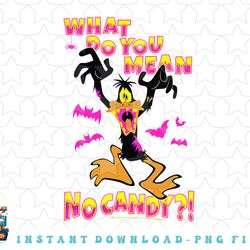 looney tunes daffy no candy halloween png, sublimation, digital download