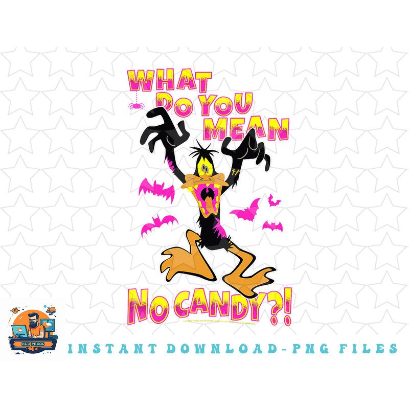 Looney Tunes Daffy No Candy Halloween png, sublimation, digital download.jpg