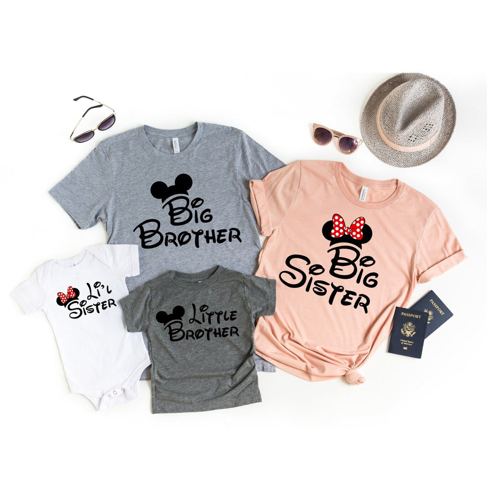 Disney sister shirt, Disney brother t-shirt, Big Brother Mickey Shirt, Big sister minnie shirt, Big Brother Tee, Disney litlle sister tee - 1.jpg
