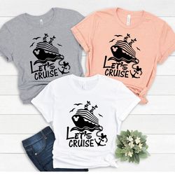 family cruise shirts, lets cruise t-shirt, disney matching shirt, family pirate