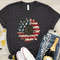 America Sunflower Shirt, USA Flag Flower T Shirt, Gift For American, 4th Of July Flag Graphic T-Shirt, Freedom T Shirt, Independence Shirt - 1.jpg