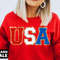 Chenille Patch 4th of July Shirt for Women, USA Shirt, Fourth of July 4th Mommy and Me Outfits Toddler Patriotic Shirt - 1.jpg