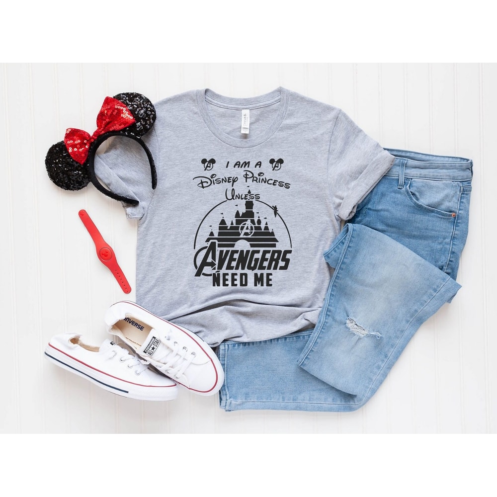 I'm a disney princess unless the AVENGERS needs me - unisex shirt Disney Avengers Avengers Mickey Marvel Comics Disney Marvel - 2.jpg