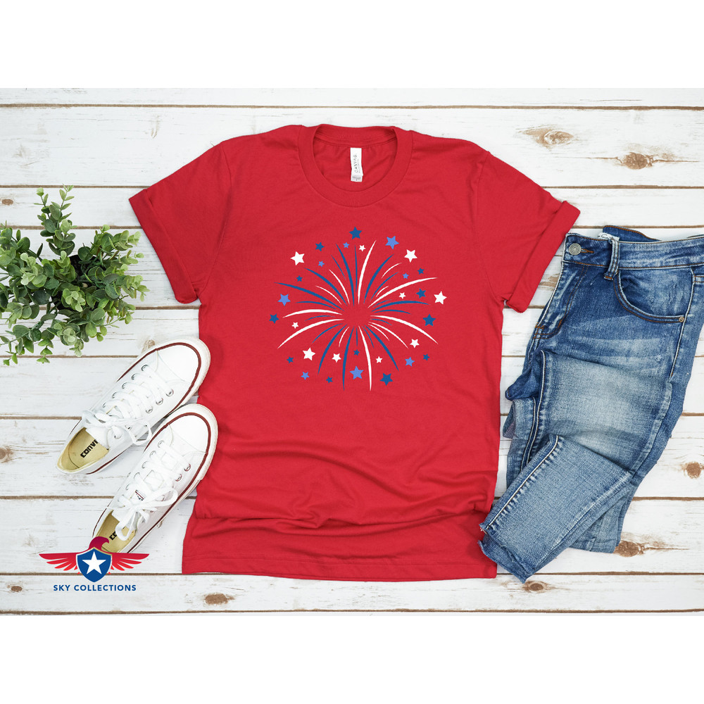 Fireworks Shirt, Patriotic Shirt, 4th of July Shirt, American Flag Shirt, Fourth of July, USA Flag Shirt, Family Shirt, Stars and Stripes - 6.jpg