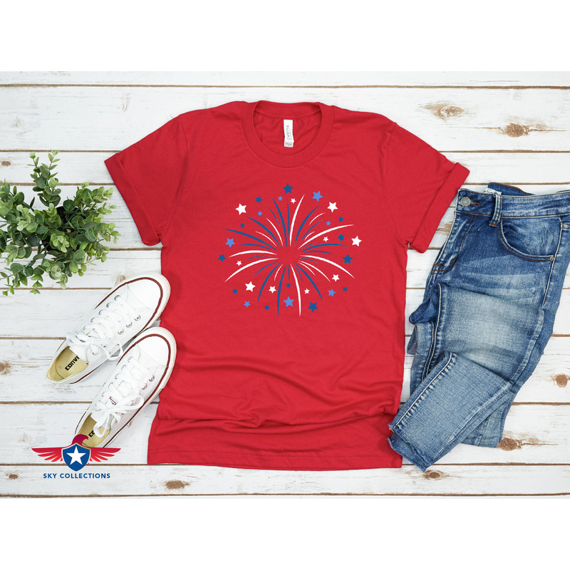 Fireworks Shirt, Patriotic Shirt, 4th of July Shirt, American Flag Shirt, Fourth of July, USA Flag Shirt, Family Shirt, Stars and Stripes - 6.jpg