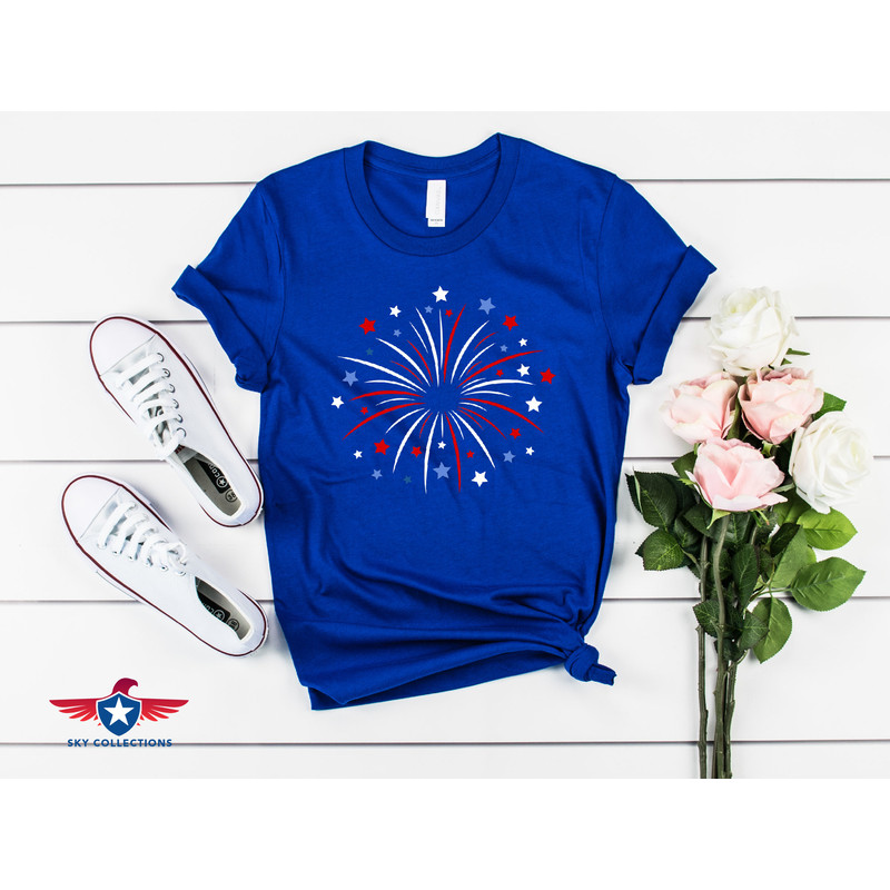 Fireworks Shirt, Patriotic Shirt, 4th of July Shirt, American Flag Shirt, Fourth of July, USA Flag Shirt, Family Shirt, Stars and Stripes - 7.jpg