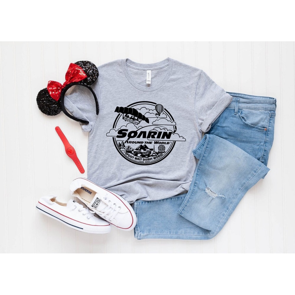 Soarin Around the World - Epcot- Disney World Shirt- Custom Design Colors Available- Long Sleeve, Tank Top, V-Neck and Sweat Shirt Available - 1.jpg