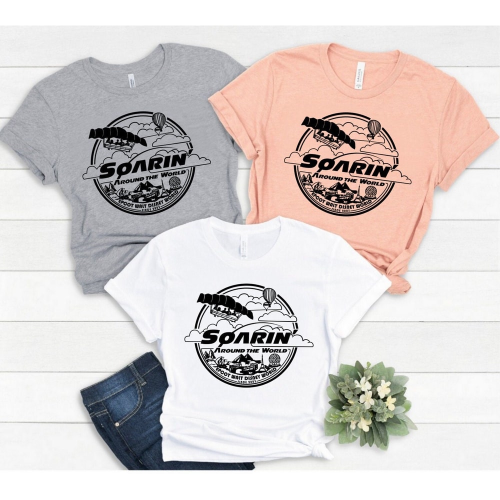 Soarin Around the World - Epcot- Disney World Shirt- Custom Design Colors Available- Long Sleeve, Tank Top, V-Neck and Sweat Shirt Available - 2.jpg