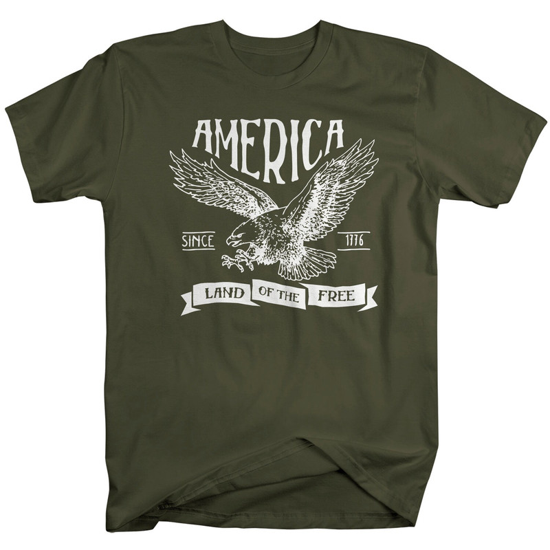Men's Vintage America T-Shirt Vintage Patriotic Shirts 4th July T-Shirt Eagle Shirt Since 1776 Independence Day Shirts - 6.jpg