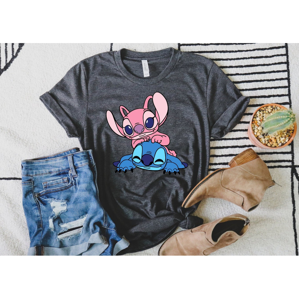 Stitch Disney Shirt, Stitch and Angel Shirt, Disneyland Shirt, Stitch Couple Shirt, Disney Trip Shirt, Disney Vacation Shirt, Disney Shirt - 1.jpg