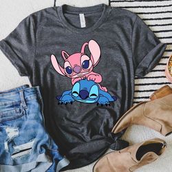 Stitch Disney Shirt, Stitch And Angel Shirt, Disneyland Shirt, Stitch Couple Shi