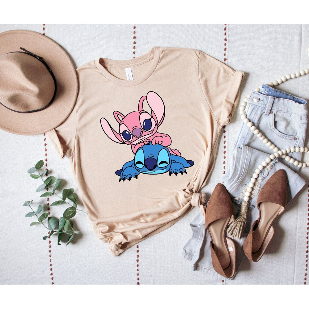 Stitch Disney Shirt, Stitch and Angel Shirt, Disneyland Shirt, Stitch Couple Shirt, Disney Trip Shirt, Disney Vacation Shirt, Disney Shirt - 2.jpg