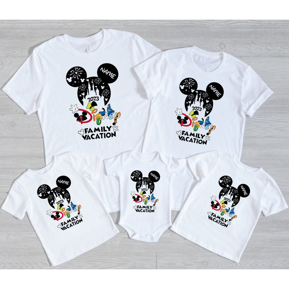 Walt Disney matching shirts,Disney trip 2022,Disney family shirts with custom names,Disney kids shirts,Disney family matching shirts - 1.jpg