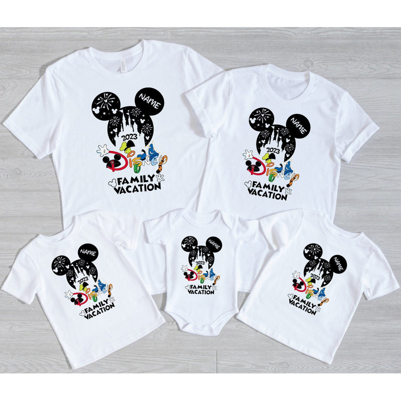 Walt Disney matching shirts,Disney trip 2022,Disney family shirts with custom names,Disney kids shirts,Disney family matching shirts - 1.jpg