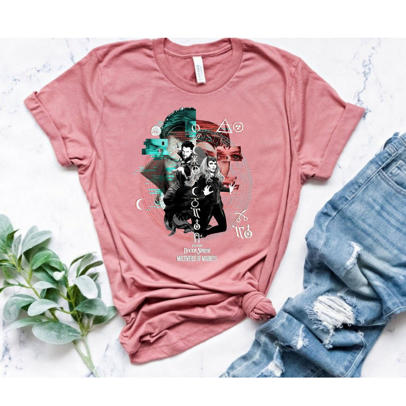 Wanda And Strange Shirt, Marvel Multiverse Madness, Wanda Maximoff, Maximoff 1989, Doctor Strange 2, Marvel Movie, Scarlet Witch - 3.jpg