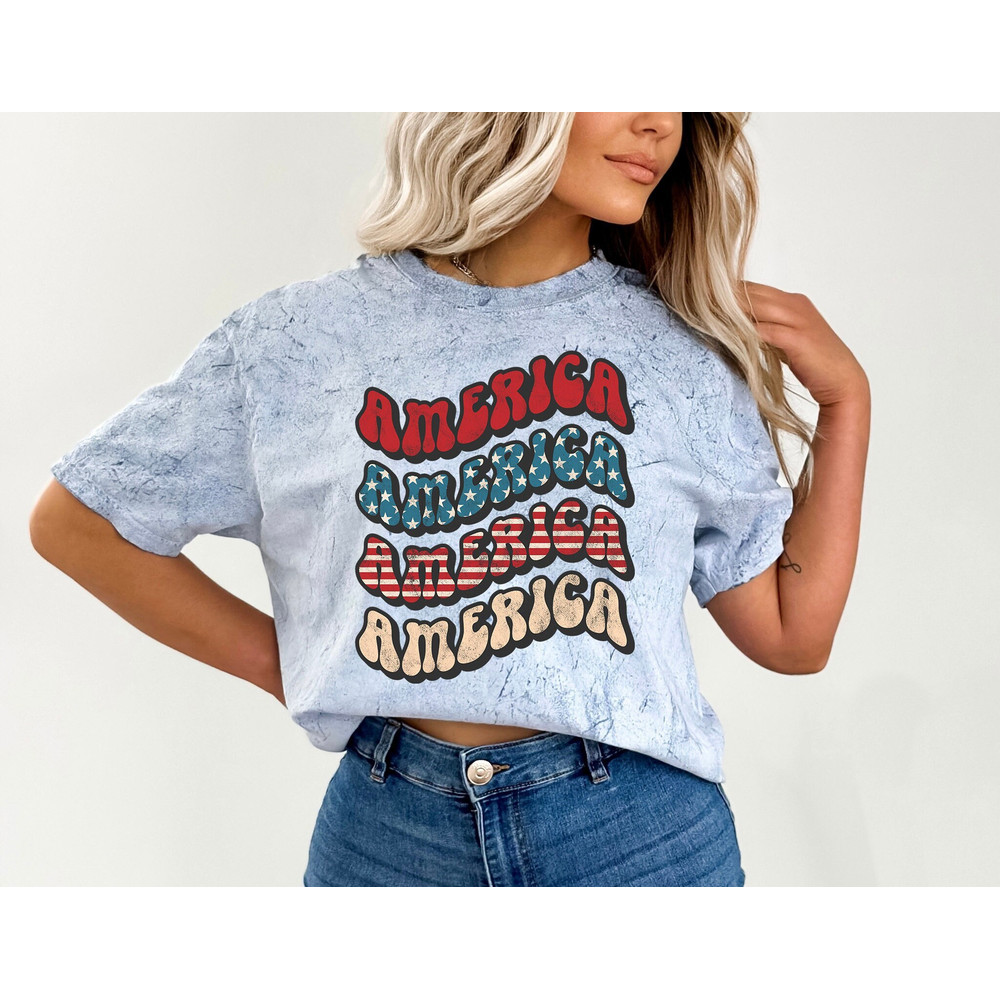 Retro USA Tie Dye Comfort Colors shirt,Freedom Tour,Retro fourth shirt, Womens 4th of July shirt ,America Patriotic Shirt, Independence - 1.jpg