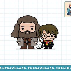kids harry potter hagrid & hedwig friends chibi portrait youth png, sublimate, digital download