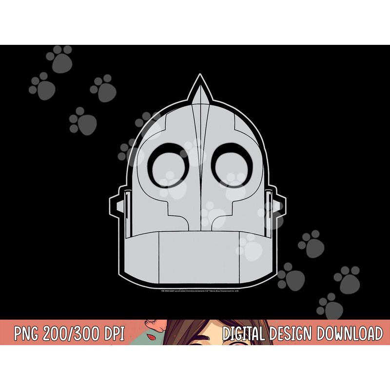 Iron Giant Head T Shirt  png, sublimation .jpg